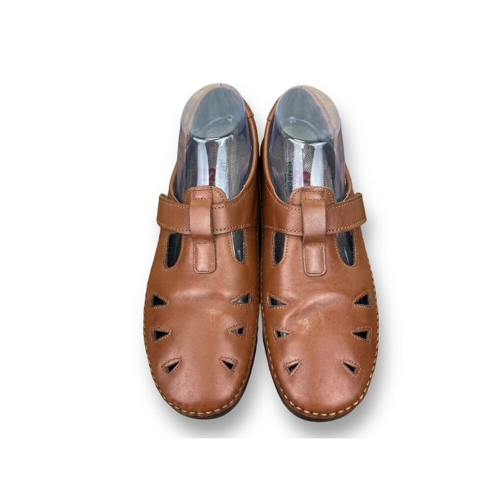 SAS TRIPAD COMFORT Women’s Roamer Chestnut Leather Mary Jane Shoes sz 10N EUC
